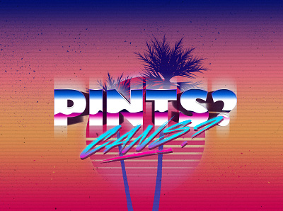 synthwave hopes 'n' dreams design synthwave typography