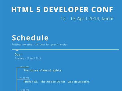 HTML 5 Developer Conference