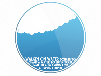 Walken On Dribbble blue charity circle water