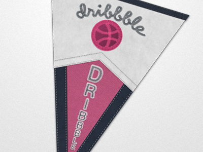 Dribbble Pennant