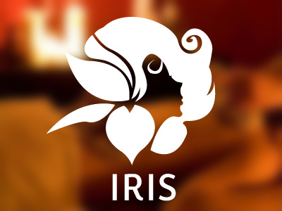 Iris Logo beauty logo silhouette