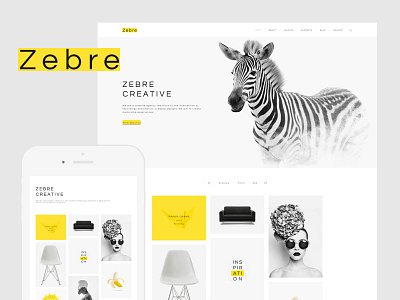 Zebre - Minimal Portfolio WordPress Theme minimal design minimal website minimal wordpress theme porfolio design porfolio website porfolio wordpress theme