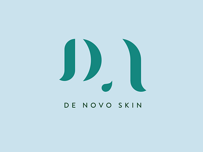 De Novo Skin Logo beauty branding fluidity logo skincare water