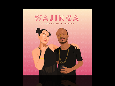 Wajinga Album Art album art album cover illustration illustrator music portrait sketch