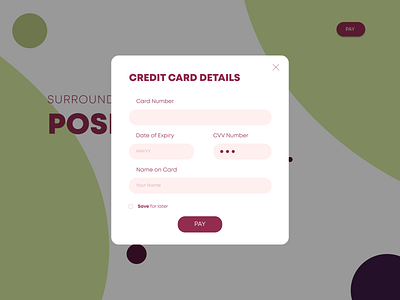 Daily UI :: 001 | Credit Card Form branding design typography ui ux ui design vector