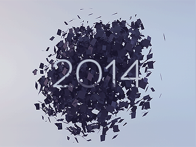 2014 2014 3d blue c4d typography