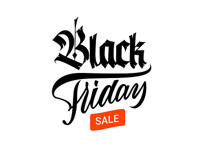 Black Friday sale  lettering