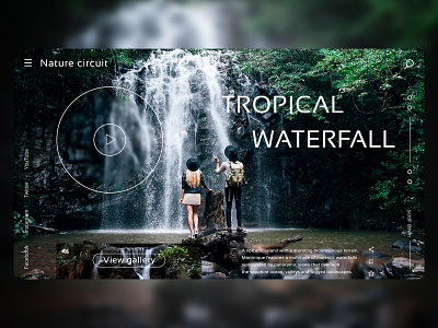 Tropical waterfall