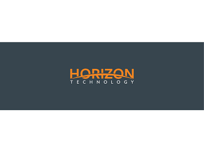 Horizon Tech branding clean logo design flat horizon logo logo design logo design concept minimal minimalist design technology vector