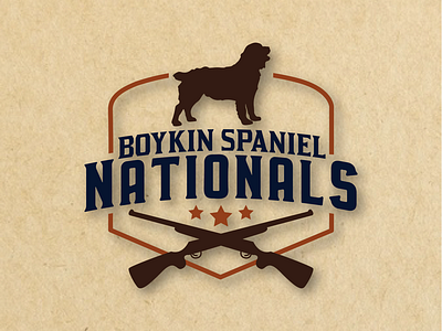 Boykin Spaniel Nationals Logo boykin boykin spaniel boykin spaniel society championship dog rustic simple