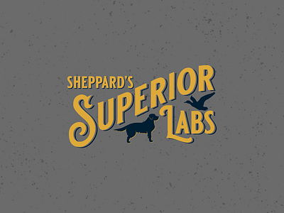 Sheppard’s Superior Labs Logo dogs illustrator labs logo logo design retro vector vintage