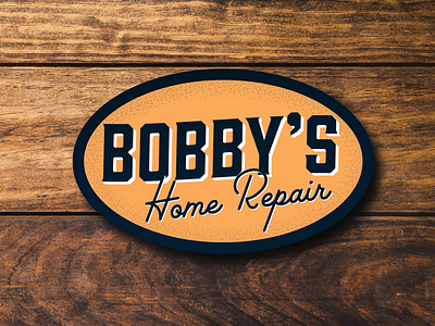 Bobby’s Home Repair home repair logo logo design retro retro logo sigh tools vintage vintage logo