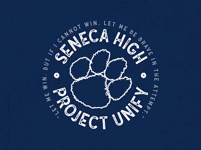 Project Unify blue high school quotes school shirt shirt design typography white