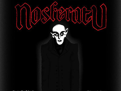 Nosferatu film poster design illustration movie art movie posters music art poster art print design typography