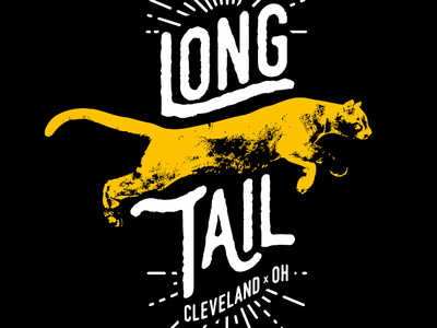 Long Tail Brand - Cougar Body design illustration typography