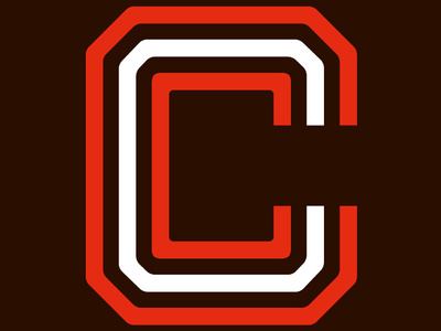 The Team Football Stripes Block C Trad Brown branding cleveland cleveland browns dawg pound design football illustration logo print design sports typography vector