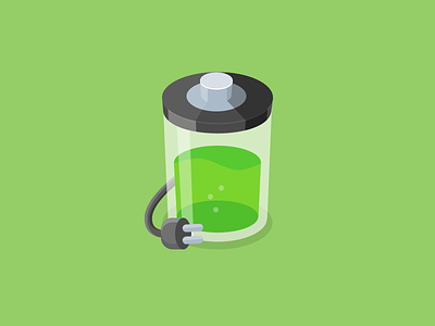Battery battery flat style illustration sketchapp