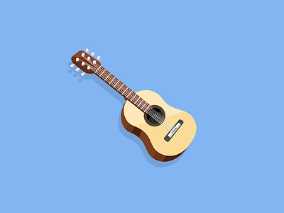 Guitar flat style guitar illustration sketchapp