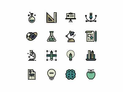 Education icon button education filled icon icon set iconography iconset outline research school science sign study symbol