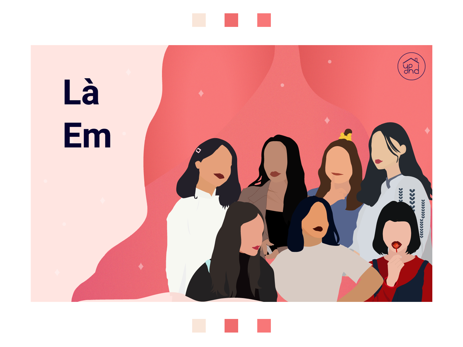 [chuyen yen hoa] la em women empowerment dream flat design colorful business woman women in illustration illustration illustrator design