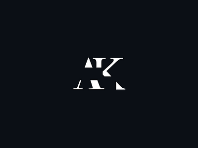 AK Logo a logo ak logo ak monogram branding k logo logo logo concept minimal logo monogram