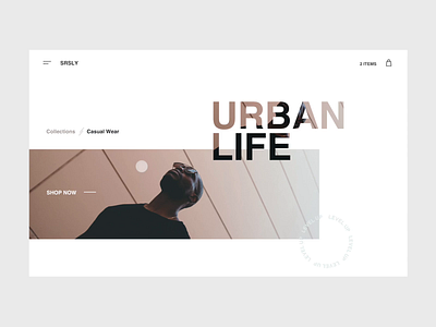 Urban Life Concept animated web design animation clean and minimal clean ui clean website clean website design clothing brand clothing website hip hop minimal web design minimal website urban urban design web design