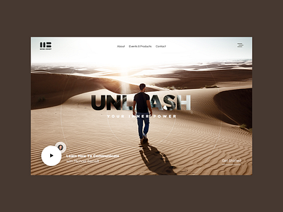 Unleash You Inner Power - Hero design hero hero banner landing page ui ux web design website website design