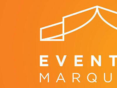 Eventco Logo (WIP) illustration logo marquees orange