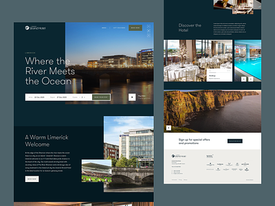 Hotel Concept for The Strand Hotel, Ireland. booking digital hotel ireland product typography ui ux web website