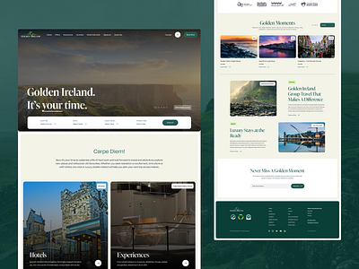 Golden Ireland - Irish Tourism Web Site Design