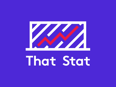 That Stat Logo Concept football goals icon logo logotype soccer statistics stats symbol