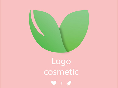 Cosmetic design flat icon illustration logo type vector