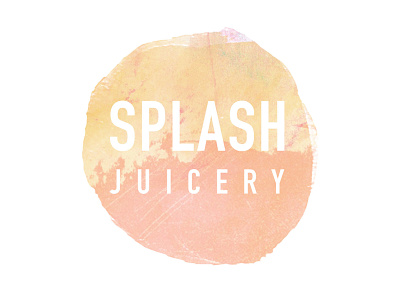 "Splash Juicery" Logo brand identity graphic design juicery logo logo logo design watercolor