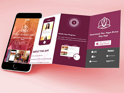 Yoga Every Day app landing page - mobile friendly