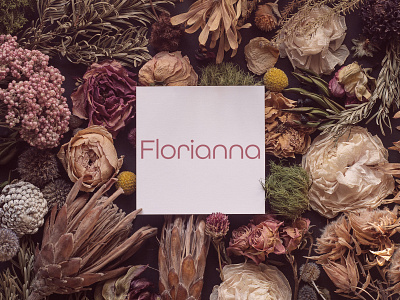Florianna Logo branding design logo minimal typography vector