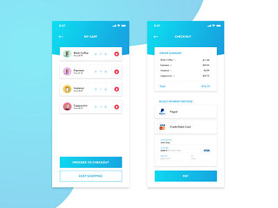 Credit Card Checkout - Daily UI #2 credit card credit card checkout dailyui sketchapp ui uidesign ux ux design