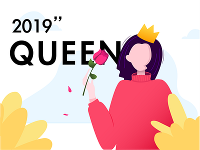 Queen one typography ui 吉祥物 向量 品牌 商标 图标 插图 设计