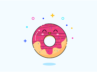 Doughnut branding illustration ui 吉祥物 向量 品牌 商标 图标 插图 活版印刷 设计