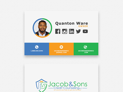 Jacob and Sons Business Cards business card design business cards