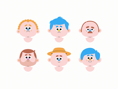 Head Study character characters face faces head heads illustration illustrator