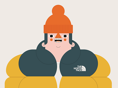 Ready for Winter beanie illustration jacket puffer vector winter