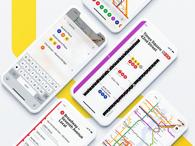 NYC Subway App ios iphone iphone x map subway underground