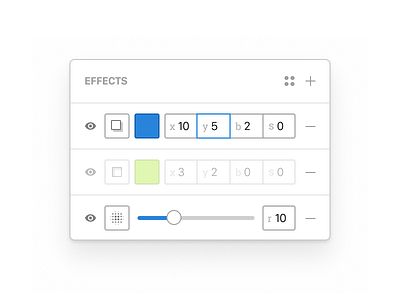 Figma Effects Panel