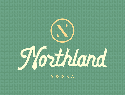Northland Vodka branding branding design design logo logo design packaging packaging design spirits vector vodka
