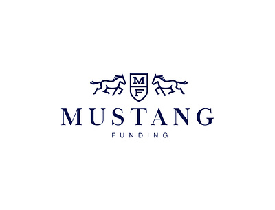 Mustang Funding branding branding design design logo logo design vector