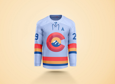 Colorado Avalanche jersey redesign avalanche branding branding design design hockey logo logo design sports sports branding sports logo vector