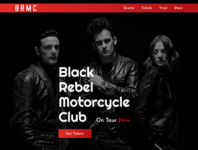 BRMC design typography web