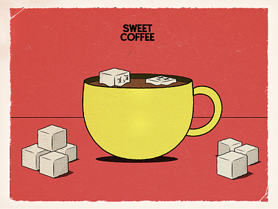 How many of theme? cartoon cartoonish coffee design illustration oldstyle sugar vintage vintageillustration