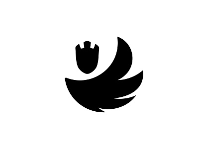 Black Swan Icon. bird blackswan branding design dribbbleweeklywarmup icon logo movie queen swan vector weekly warm up wing