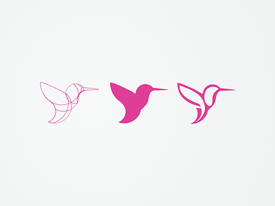 Hummingbird bird circular grids colibri hummingbird kolibri logo logo progress vector